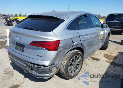 2022 Audi Q5 Sportback Premium Plus 45 Tfsi S Line Quattro S Tronic из США, поврежденный, VIN WA15AAFY3N2068188